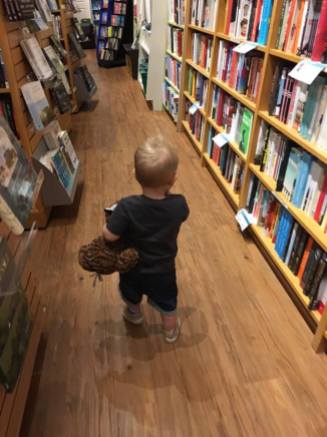 Baby in a bookstore. Probably my favorite picture of him, ever.